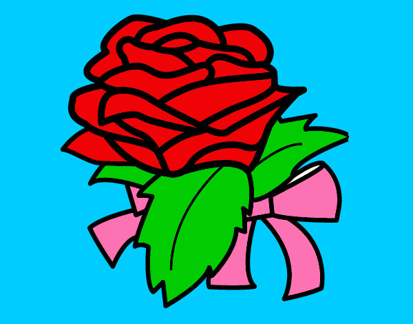 Desenho Rosa, flor pintado por poppet