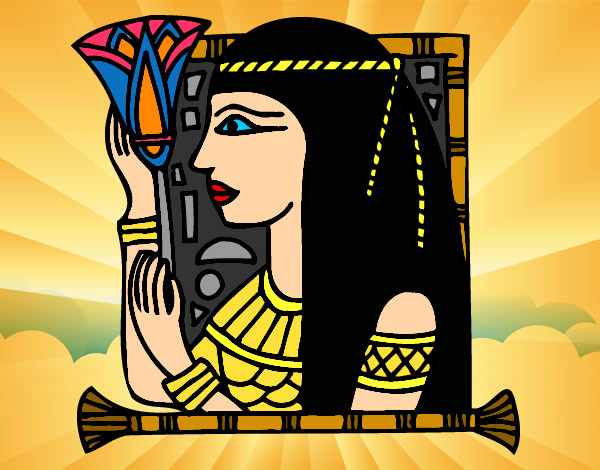 Desenho Cleopatra pintado por isabelle