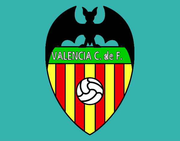 Desenho Emblema do Valência F.C. pintado por LAGARINHOS