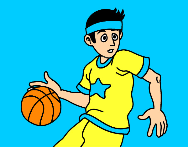 Desenho Junior jogador de basquete pintado por davjdj