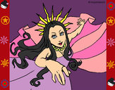 Desenho Princesa nova iorquina pintado por fabiana
