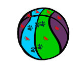 Desenho Bola de basquete pintado por  pedrita