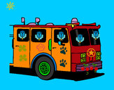 Desenho Camião de bombeiros pintado por leandro