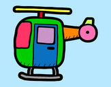 Desenho Helicóptero ligeiro pintado por Nilza