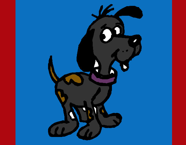 Desenho Cão atento pintado por caiosz