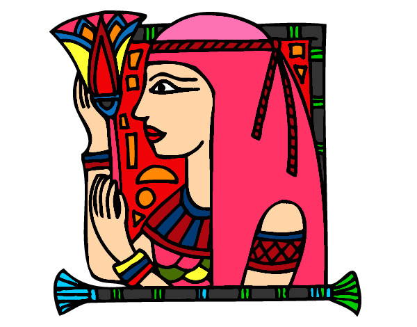 Desenho Cleopatra pintado por katrine