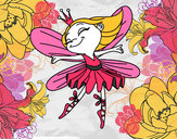 Desenho Fada com alas pintado por luluzinha