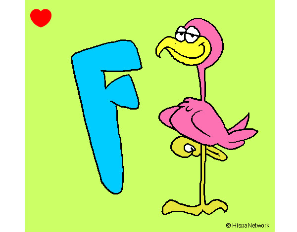 Desenho Flamingo pintado por fofifabi