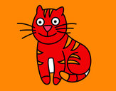 Desenho Gato simpático pintado por GABYVALENT