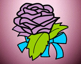 Desenho Rosa, flor pintado por emozinha