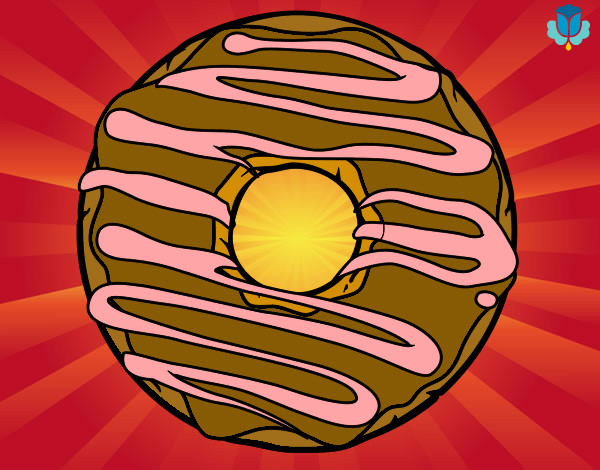 Desenho Donut pintado por Amanda_Asa