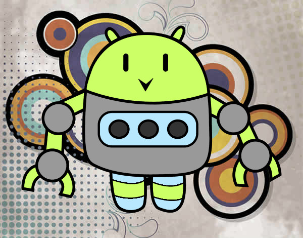 Desenho Robô com pinças pintado por biatxavier