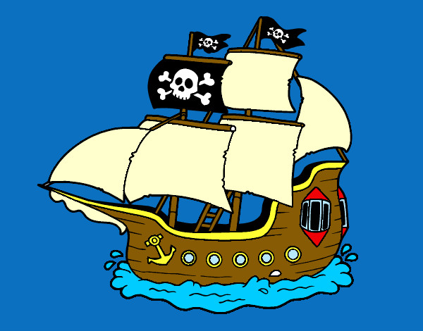 Desenho Barco pirata pintado por lucas603n6
