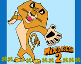 Desenho Madagascar 2 Alex 2 pintado por aninha10