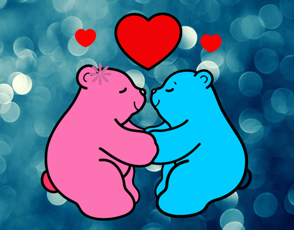 os dois ursos namorados para sempre
