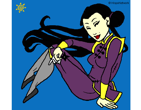 Desenho Princesa ninja pintado por RahMinucci