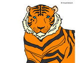 Desenho Tigre pintado por Yasmina