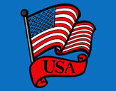Desenho Bandeira dos Estados Unidos pintado por nathyolive