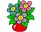 Desenho Jarro de flores pintado por yasminlind