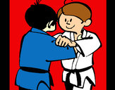 Desenho Judo amistoso pintado por Felipe