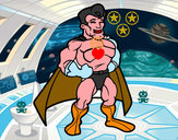 Desenho Super-herói musculoso pintado por giovanni17