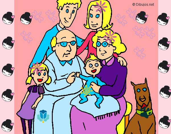 Desenho Família pintado por ClaraBaruk
