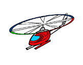 Desenho Helicóptero pintado por Breninho