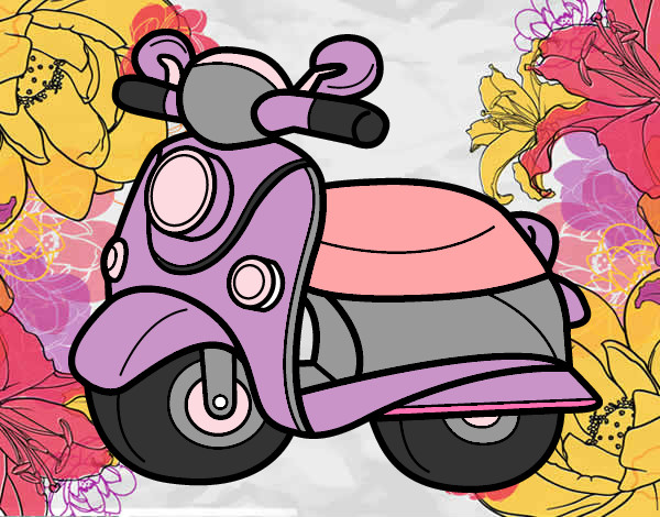 Desenho Motocicleta Vespa pintado por Luciana789
