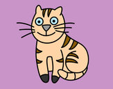 Desenho Gato simpático pintado por ellencarol