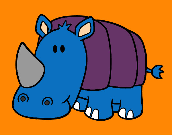 Desenho Rhino bebê pintado por miguel123