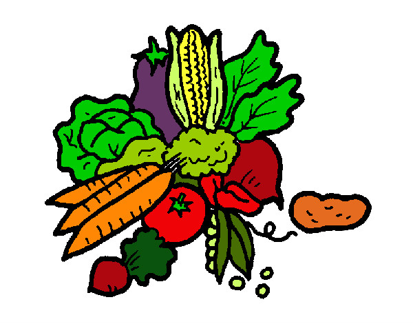 Desenho verduras pintado por patyjoel