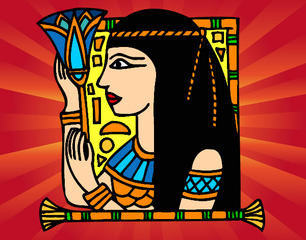 Desenho Cleopatra pintado por LOLLA