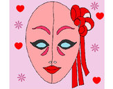 Desenho Máscara italiana pintado por Avril