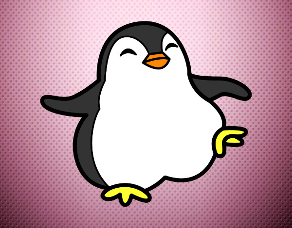 Desenho Pingüim bailarino pintado por samu547