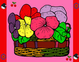 Desenho Cesta de flores 12 pintado por Arii_Docee