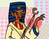 Desenho Faraó aborrecido pintado por RAZZO