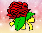 Desenho Rosa, flor pintado por thara