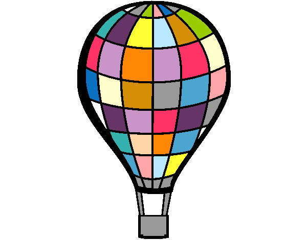 Desenho Balão de ar quente pintado por victo