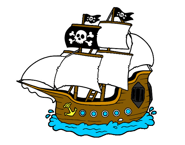 Desenho Barco pirata pintado por SergioNeto