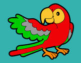 Desenho Papagaio abrir a asa pintado por MURILOMS