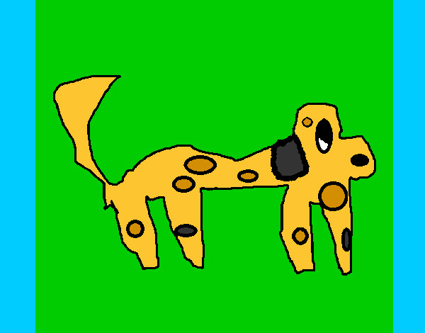 Desenho Cão manchado pintado por Xing