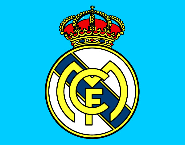 Desenho Emblema do Real Madrid C.F. pintado por fortinho