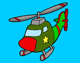 Desenho Helicoptero com uma estrela pintado por Luizaugust