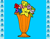 Desenho Jarro de flores 2a pintado por ryttabr