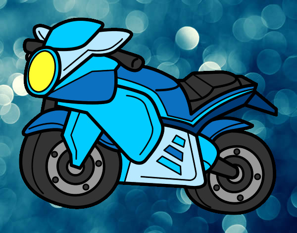 Desenho Moto esportiva pintado por Arthu