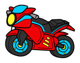 Desenho Moto esportiva pintado por fortinho