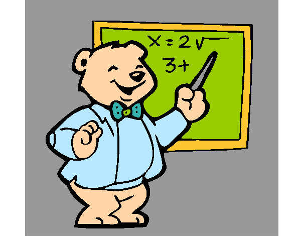 Desenho Professor urso pintado por Thaiisa