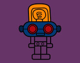 Desenho Robô com luz pintado por thomasfort