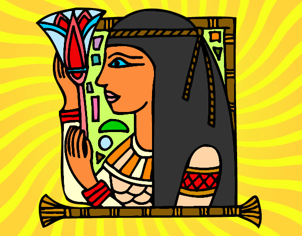Desenho Cleopatra pintado por Avril