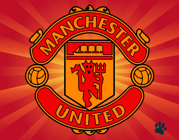 Desenho Emblema do Manchester United pintado por LucianoNG